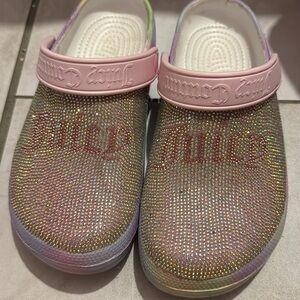 Juicy couturee rhinestone clogs